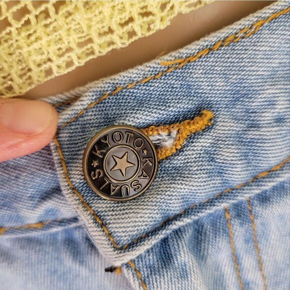 Vintage High Rise denim Jean Capris by Kyoto Kasuals - Picture 7 of 14